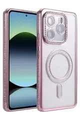 Newface Xiaomi Redmi Note 14 4g Joke Simli Magneticsafe Kılıf - Pembe