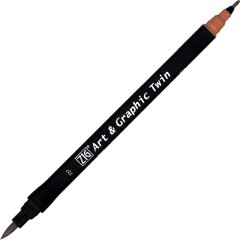 Art & Graphic Twin - Deep Reddish Brown - 727