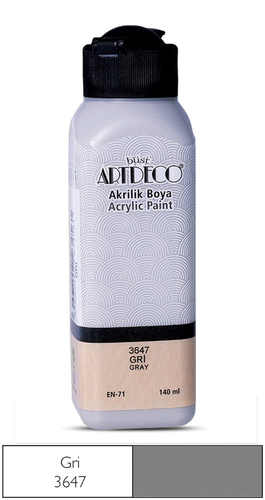 Akrilik Ahşap Boyası 140ml 3647 Gri