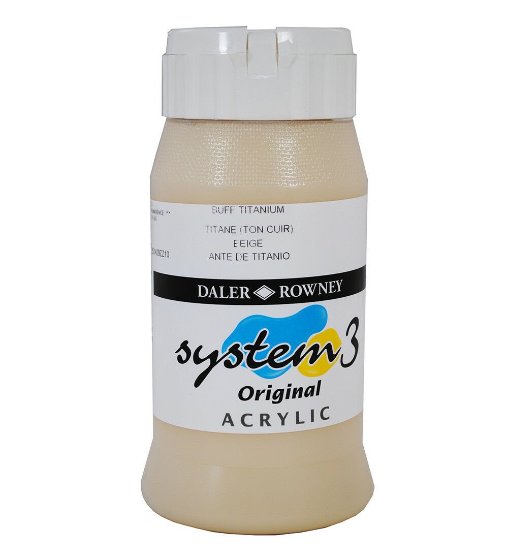 System 3 Akrilik Boya 500ml N:024 Buff Titanium
