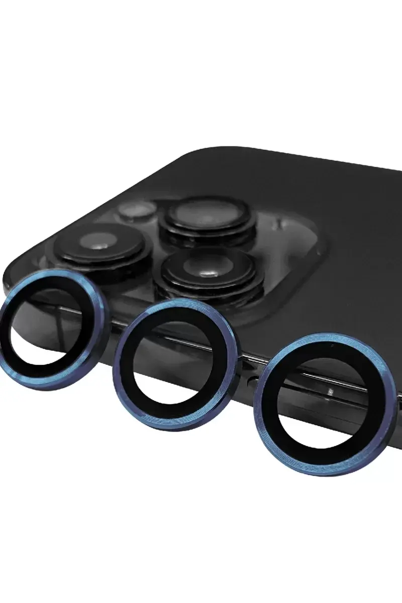 Newface İphone 15 Pro Max Raze Metal Kamera Lens - Lacivert