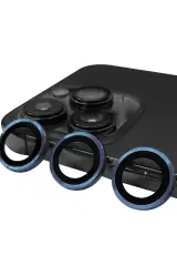 Newface İphone 15 Pro Max Raze Metal Kamera Lens - Lacivert