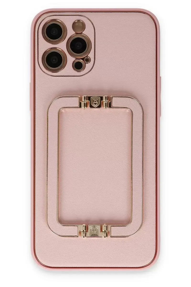 Newface İphone 12 Pro Kılıf Coco Elit Kapak - Pembe