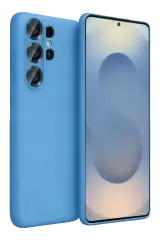 Newface Samsung Galaxy S26 Ultra Nano İçi Kadife Silikon - Mavi