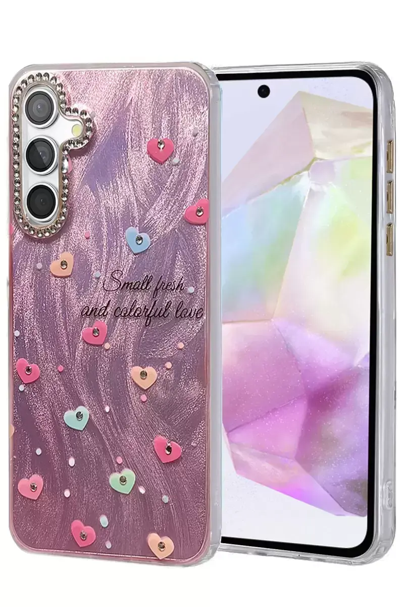 Newface Samsung Galaxy A35 5g Kılıf Blade Aynalı Desenli Kapak - Desen 8