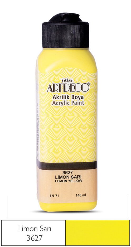 Akrilik Ahşap Boyası 140ml 3627 Limon Sarı