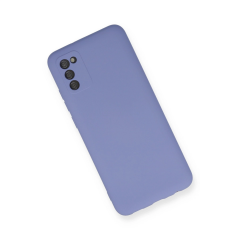 Samsung Galaxy A03s Kılıf Nano İçi Kadife Silikon - Lila