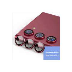 Samsung Galaxy S23 Metal Kamera Lens - Kırmızı