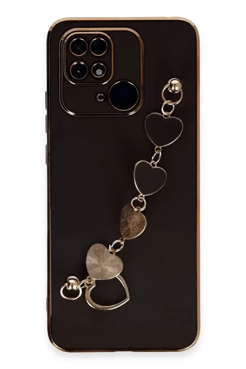 Newface Xiaomi Redmi 10c Kılıf Esila Silikon - Siyah