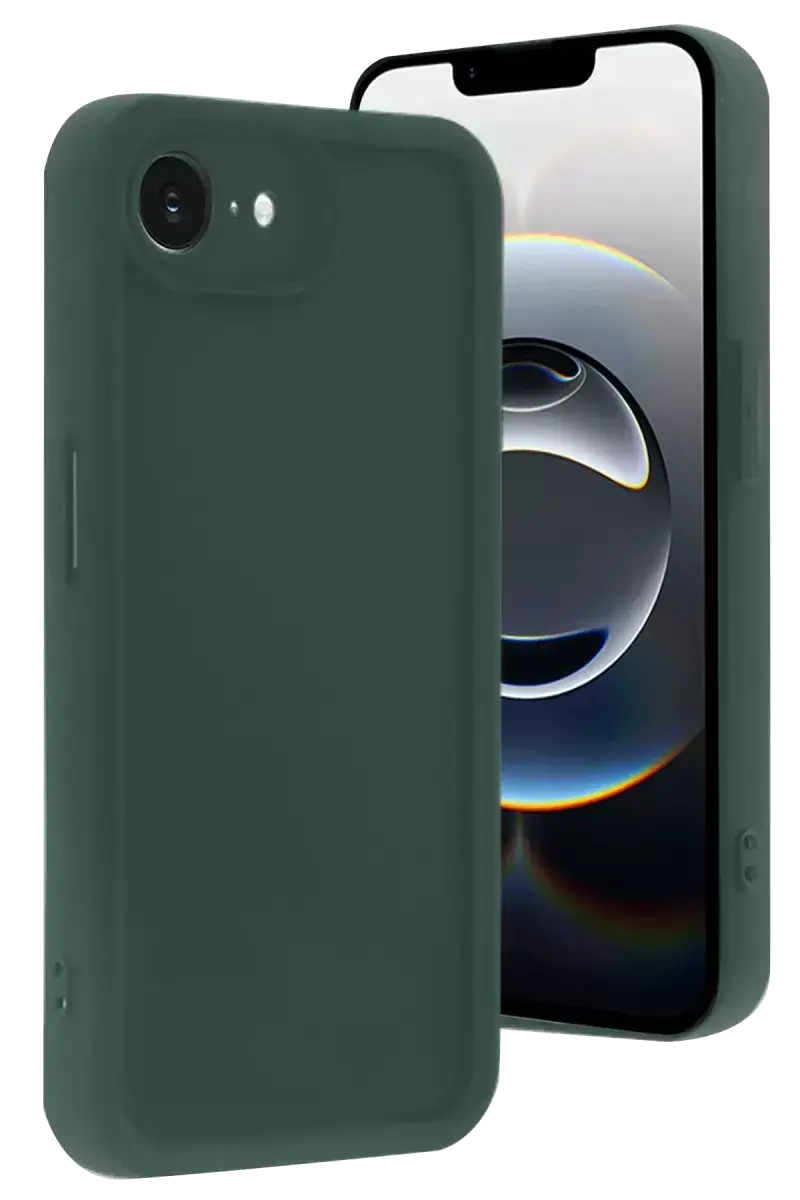 Newface İphone 16e Kılıf Viera Silikon - Koyu Yeşil