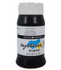 System 3 Akrilik Boya 500ml N:040 Process Black