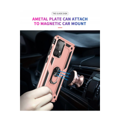 Samsung Galaxy A23 4g Kılıf Sofya Yüzüklü Silikon Kapak - Rose