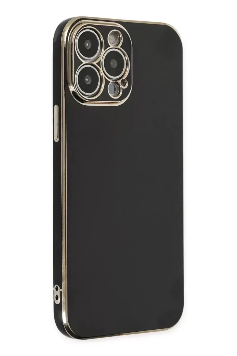 Newface İphone 14 Pro Kılıf Volet Silikon - Siyah