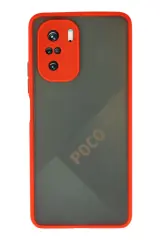 Newface Xiaomi Poco F3 Kılıf Montreal Silikon Kapak - Kırmızı