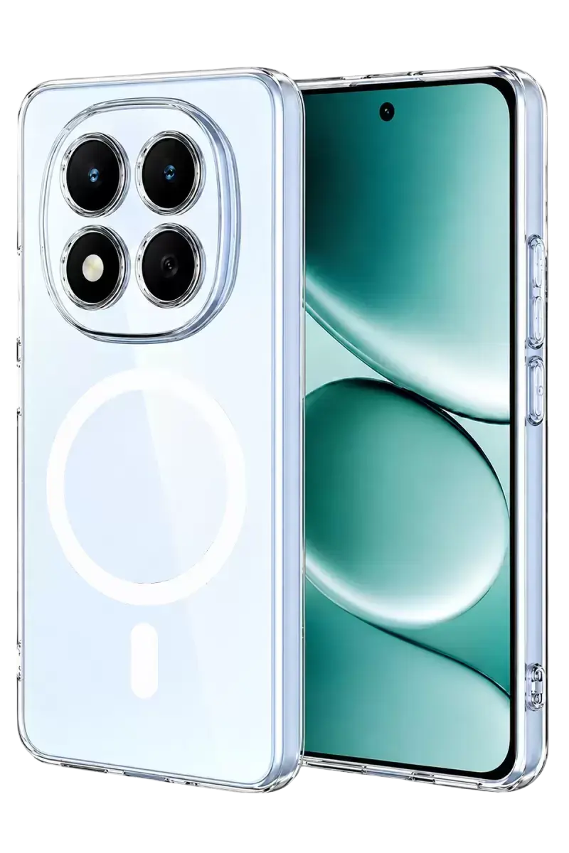 Newface Xiaomi Redmi Note 15 Pro 5g Combo Sert Şeffaf Magsafe Kapak - Şeffaf