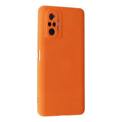 Xiaomi Redmi Note 10 Pro Kılıf Nano İçi Kadife Silikon - Turuncu