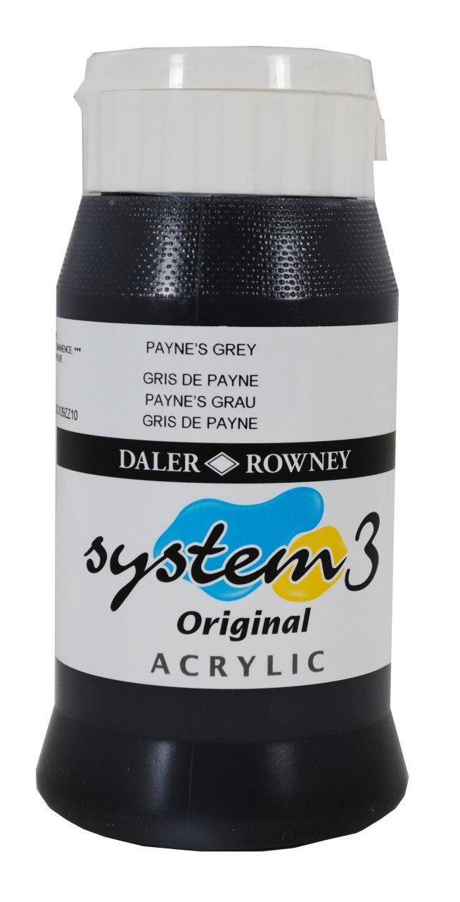 System 3 Akrilik Boya 500ml N:065 Payne's Grey