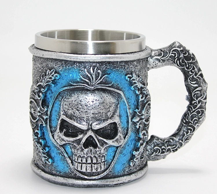 Grim Reaper Azrail Kabartmalı 3d Tasarım Çelik Kupa Bardak Alk4382