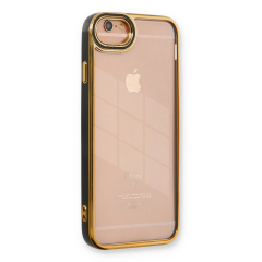 İphone 6 Kılıf Liva Lens Silikon - Siyah