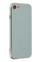 Newface İphone 7 Kılıf Volet Silikon - Açık Yeşil