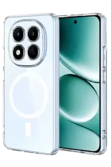Newface Xiaomi Redmi Note 15 Pro 4g Combo Sert Şeffaf Magsafe Kapak - Şeffaf