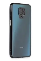 Newface Xiaomi Redmi Note 9 Pro Kılıf Razer Lensli Silikon - Siyah