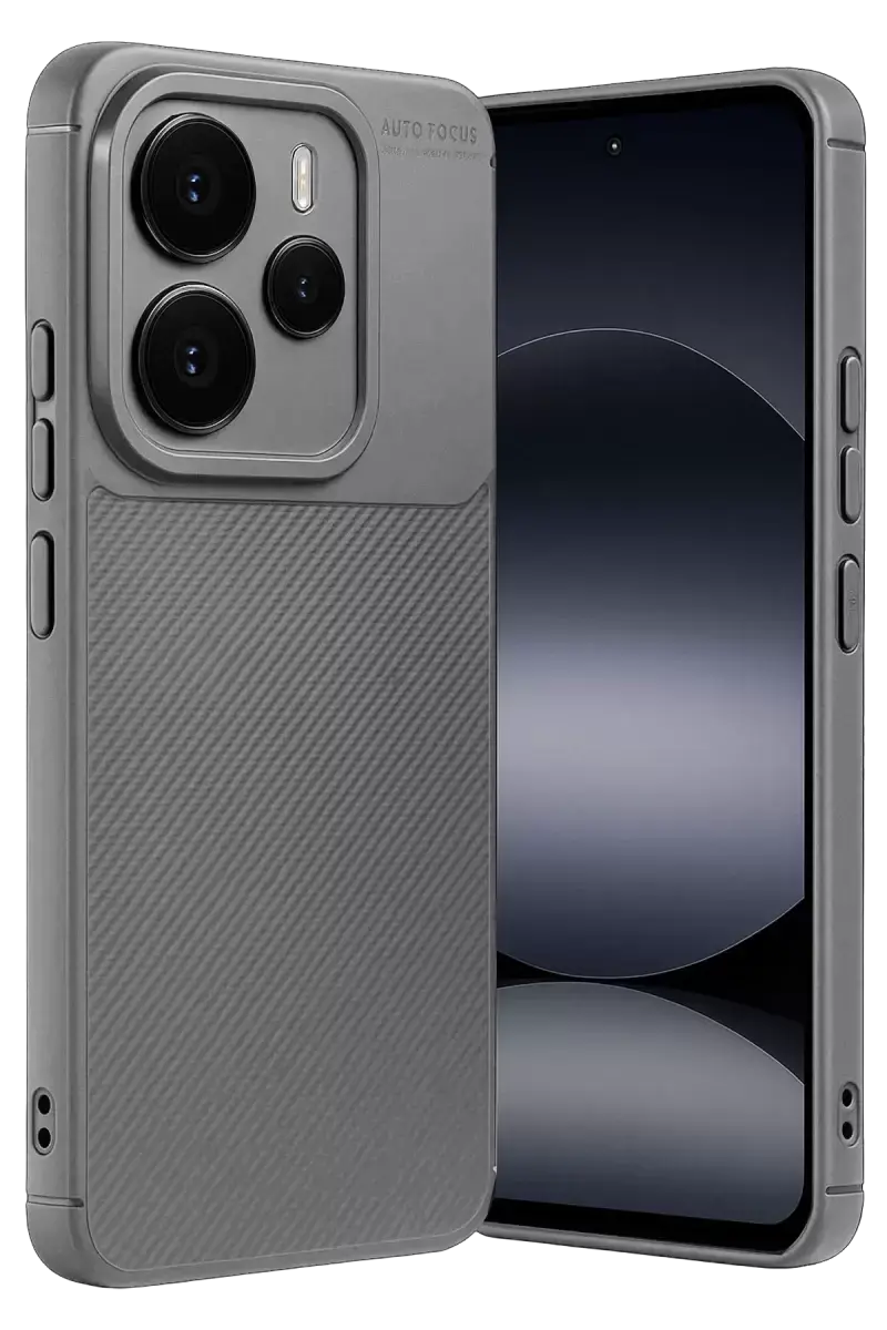Newface Xiaomi Note 14 5g Auto Focus Karbon Kapak - Gri