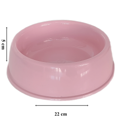 Markapet Kedi Köpek Plastik Mama Ve Su Kabı 20 cm - 200 ml Pembe