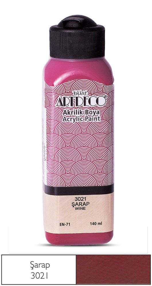 Akrilik Ahşap Boyası 140ml 3021 Şarap