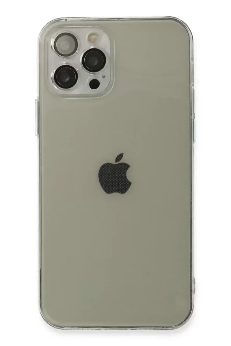 Newface İphone 12 Pro Kılıf Fly Lens Silikon - Şeffaf