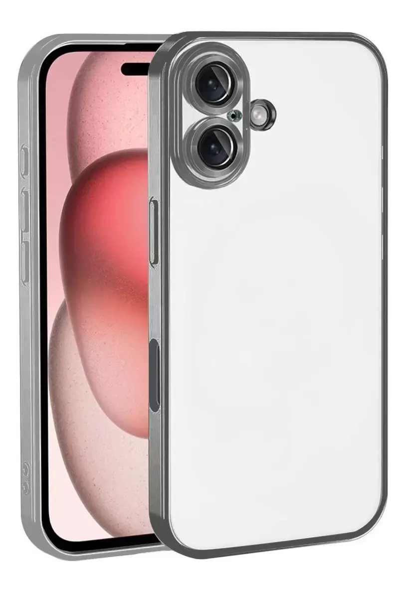 Newface Apple İphone 17 Razer Lensli Silikon - Titan Gri