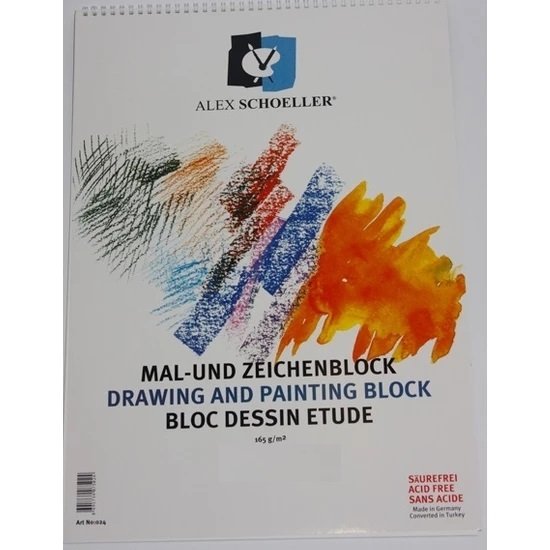Üstten Spiralli Resim defteri 165gr 14,85x10cm