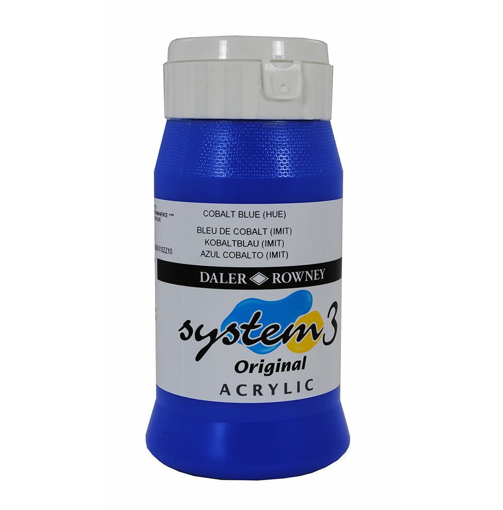 System 3 Akrilik Boya 500ml N:110 Cobalt Blue Hue