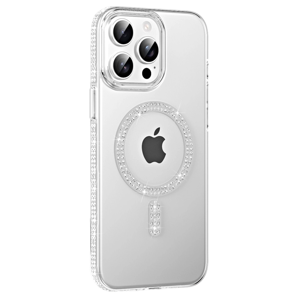 Joko  İphone 15 Pro Move Taşlı Magsafe Kapak - Natural Grey