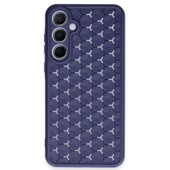 Samsung Galaxy A55 5g Kılıf Petek Silikon Kapak - Lacivert