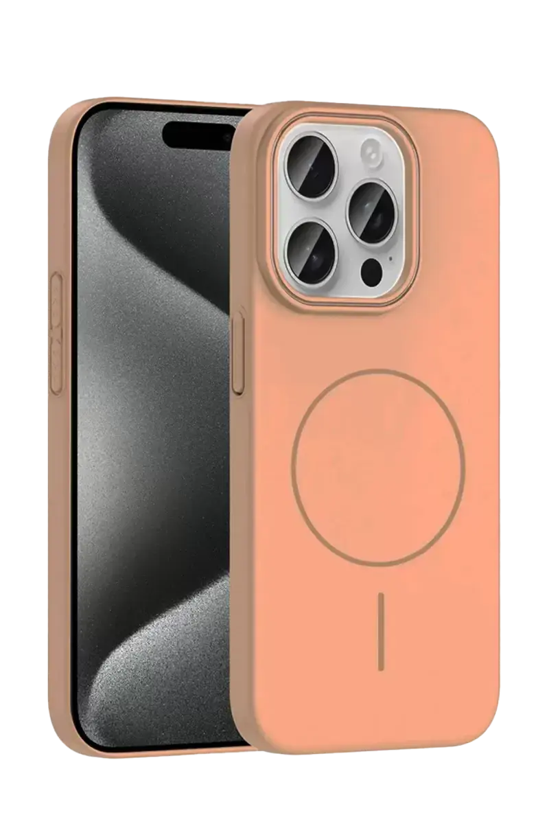 Joko Apple İphone 15 Pro Max Broş Magsafe Kapak - Çöl Titanyum