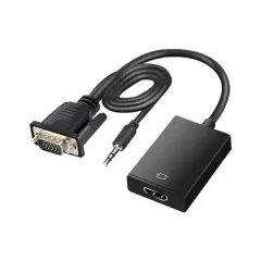 Fully G-537k Vga To Hdmı Çevirici Adaptör 3.5 Mm Ses Girişli