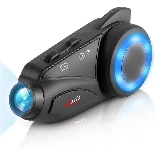 Powermaster Maxto M3 Kameralı Motosiklet Bluetooth Intercom Kulaklık