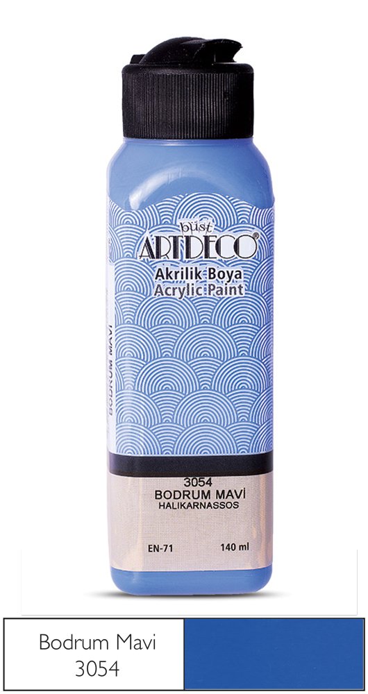 Akrilik Ahşap Boyası 140ml 3054 Bodrum Mavi