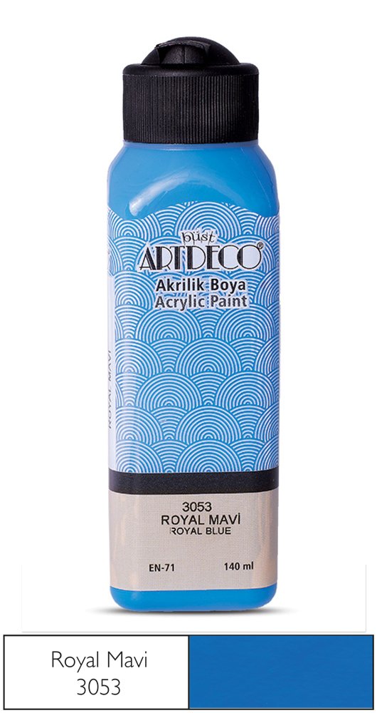 Akrilik Ahşap Boyası 140ml 3053 Royal Mavi