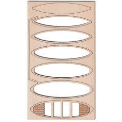 Maket Ahşap İkizbaş Filika 42x16mm N:1005A