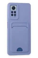 Newface Xiaomi Redmi Note 12 Pro 4g Kılıf Kelvin Kartvizitli Silikon - Lila