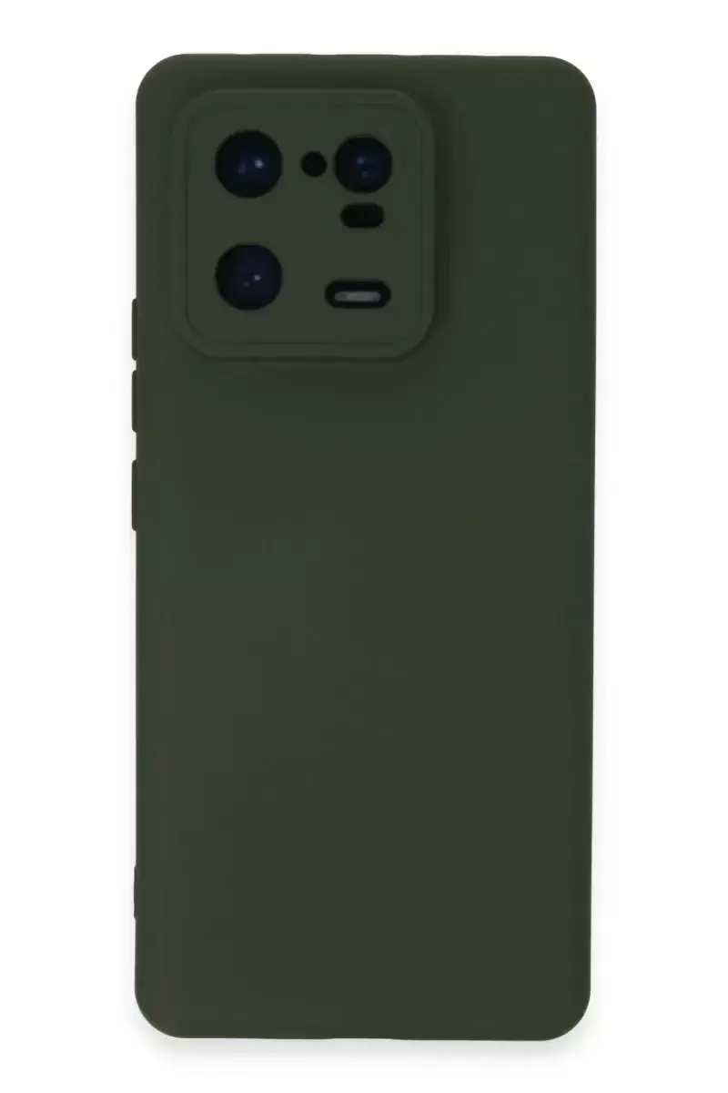 Newface Xiaomi Mi 13 Pro Kılıf Nano İçi Kadife Silikon - Koyu Yeşil