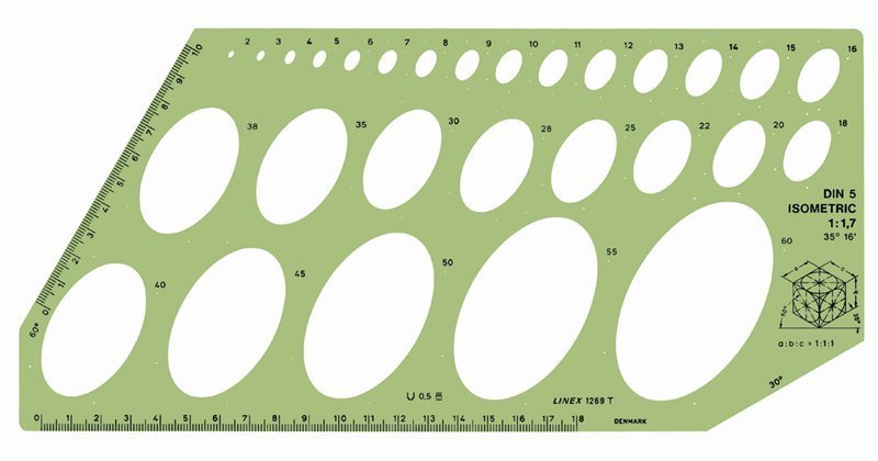 İsometrik Şablon 1/1,7 1269T