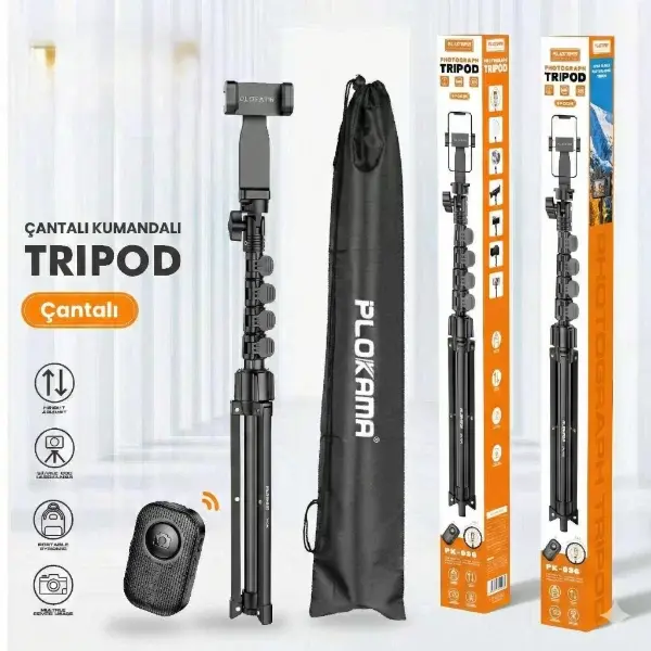 Çantalı Kumandalı Tripod