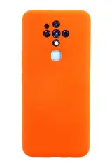 Newface Tecno Camon 16 Kılıf Nano İçi Kadife Silikon - Turuncu