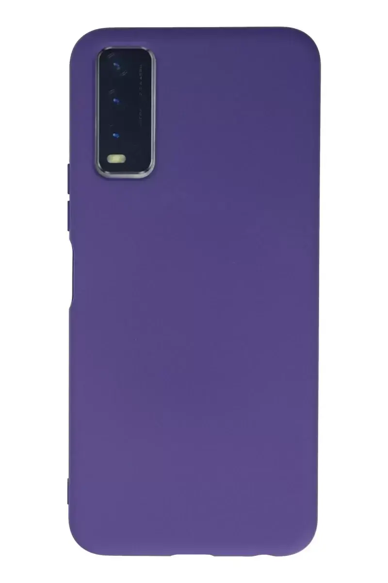Newface Vivo Y11s Kılıf Nano İçi Kadife Silikon - Mor