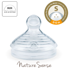 Nature Sense Silikon Biberon Emziği No:1 (0-6 Ay, S) (2 Adet)