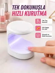 Mini Tırnak Kurutucu – Hızlı Kurutma İçin Uvled Işık Teknolojisi Yeni Nesil