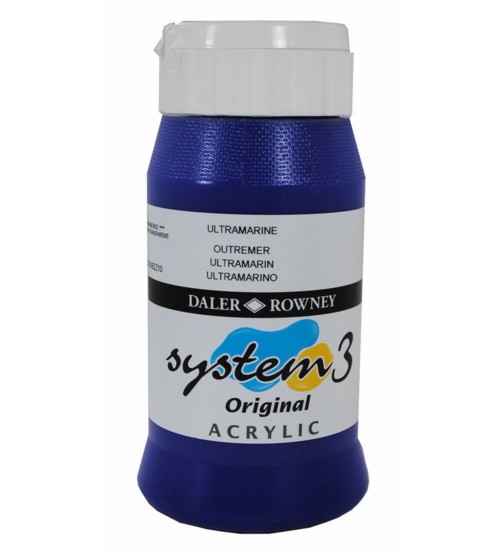 System 3 Akrilik Boya 500ml N:123 Ultramarine